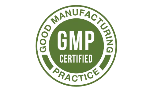 SciaticaPro+ GMP certification badge for quality assurance and safety